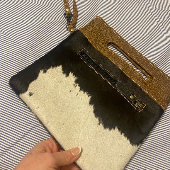 Myra Bag Handbags - Myra clutch cow print